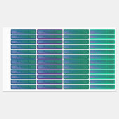 Schattig blauw paarse verloop gekleurde codenaam labels (Vel)