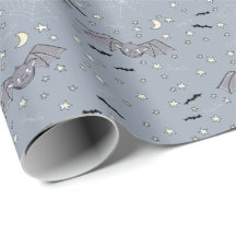 Schattig blauw spooky Schattige vleermuizen hallow