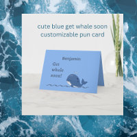 schattig blauwe walvis krijgt snel grap