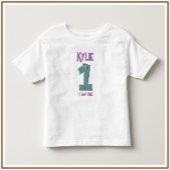 Schattig Blauwgroen en Paars ben ik één Kinder Shirts