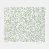 Schattig bloempatroon pastel botanisch wit fleece deken (Voorkant (Horizontaal))