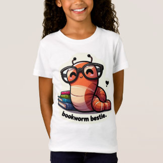 Schattig Boekenwurm Grappige Spreuk Terug naar sch T-shirt