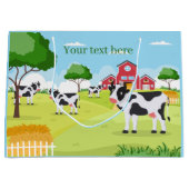 schattig boerderij land voeg tekst toe groot cadeauzakje (Voorkant)