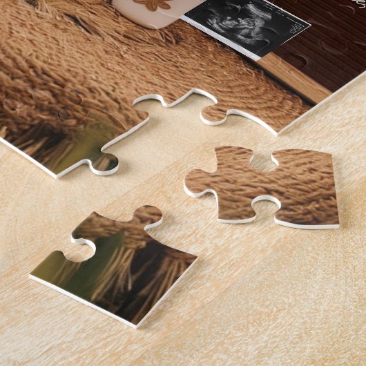 Schattig boerderij thema zwangerschapsaankondiging legpuzzel (Zijkant)