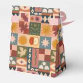 Schattig Boheem Celestiaal Patchwork Bedankdoosjes (Achterkant)