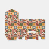 Schattig Boheem Celestiaal Patchwork Bedankdoosjes (Uitgevouwen)