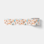 Schattig Boho Patroon op Bruin Lint (Voorkant)