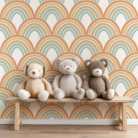 Schattig Boho Regenboog Scallop Patroon Kinderen B