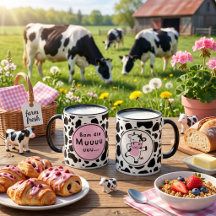 Schattig “Bom Dia Muuuuu” Kawaii Koeienontwerp