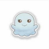 Schattig Boo Design Trendy Uniek Sticker (Voorkant)