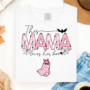 Schattig Boo Geest Mama Spooky T-shirt
