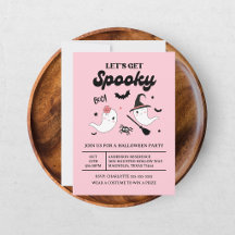 Schattig Boo Spooky Geest Halloween Roze Meisje