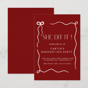 schattig boog rooster, Elgante Minimalist zwart-wi Save The Date