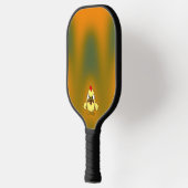 Schattig boos Baby chick gepersonaliseerd Pickleball Paddle (Links)