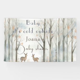 schattig bos baby shower spandoek