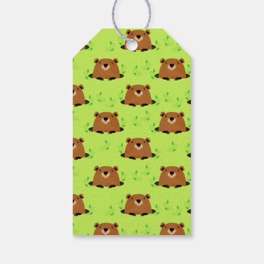 Schattig bos cadeaulabel (Achterkant)