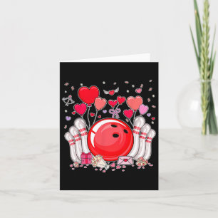 Schattig Bowling Byll Valentijnshart Liefhebber Sp Kaart