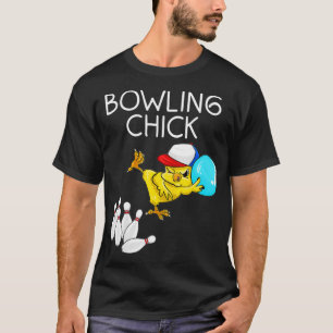 Schattig Bowling Meisje Sport Atleet Grappig Bowli T-shirt