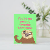 Schattig Briefkaart Little Herbivore (Staand voorkant)