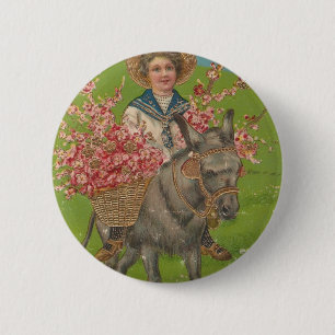 Schattig Briefkaart Ronde Button 5,7 Cm