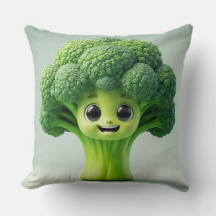 Schattig Broccoli Cartoon Personage Kussen