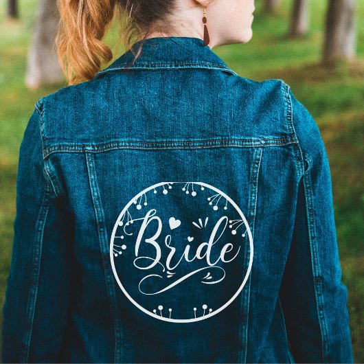 schattig bruid vrouwen denim jacket