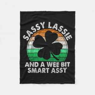 Schattig brutale Ierse meid klavertje St. Patrick Fleece Deken