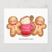 Schattig budget kerst peperkoek cacao Kaart (Voorkant)