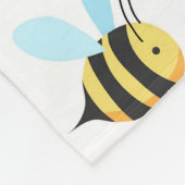 Schattig bundelbijenpatroon fleece deken (Hoek)