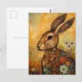 Schattig Bunny Briefkaart (Voorkant / Achterkant)