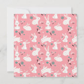 Schattig Bunny Party & Egg Hunt Paasbrunch Kaart (Achterkant)