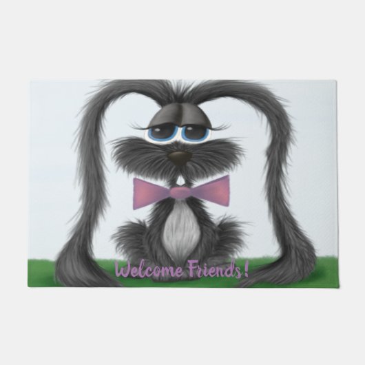 Schattig Bunny Rabbit Deurmat (Voorkant)