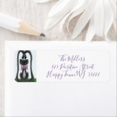 Schattig Bunny Rabbit Etiket (Insitu)