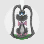 Schattig Bunny Rabbit Ornament (achterkant)