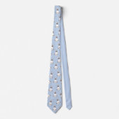 Schattig Bunny Rabbit Pattern Stropdas (Voorkant)