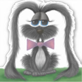 Schattig Bunny Rabbit Sticker (Voorkant)