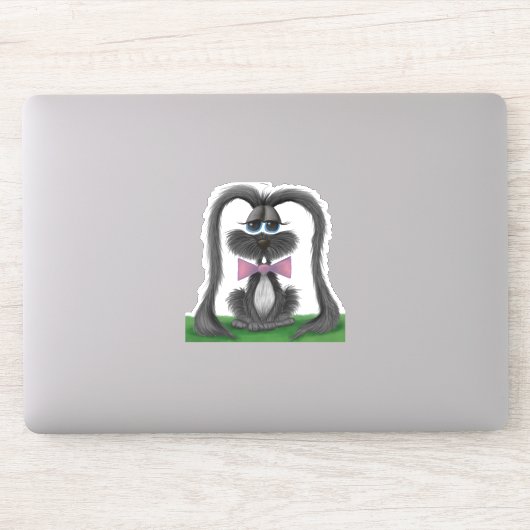 Schattig Bunny Rabbit Sticker (Computer)