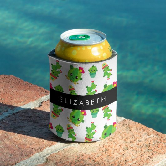 Schattig Cactus, Cactus Pattern, Succulent, Jouw n Blikjeskoeler (Insitu Zwembad)