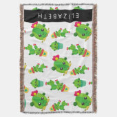 Schattig Cactus, Cactus Pattern, Succulent, Jouw n Deken (Voorkant Verticaal)