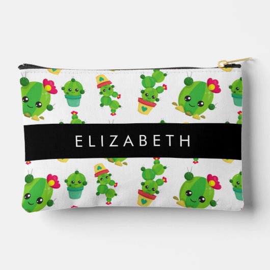 Schattig Cactus, Cactus Pattern, Succulent, Jouw n Etui (Achterkant)
