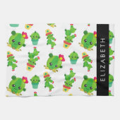 Schattig Cactus, Cactus Pattern, Succulent, Jouw n Theedoek (Horizontaal)