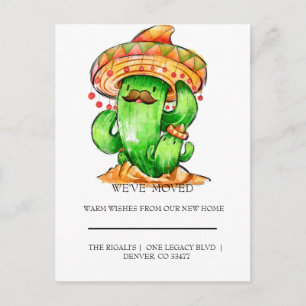 schattig Cactus thuis Briefkaart