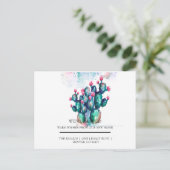 schattig Cactus thuis Briefkaart (Staand voorkant)