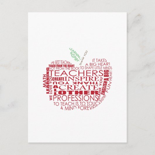 Schattig cadeau voor docenten briefkaart (Voorkant)