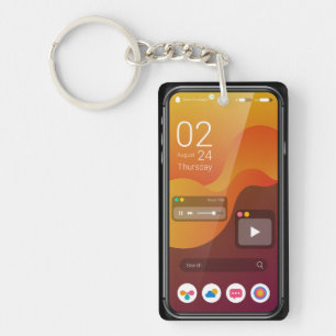 Schattig cadeau voor iPhone tech liefhebbers Sleutelhanger