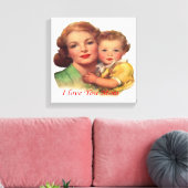 Schattig cadeau voor Moederdag Canvas Afdruk (Insitu (Woonkamer))