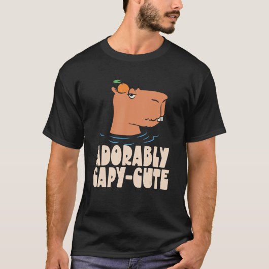 Schattig Capy Leuk Dier Capybaras Knaagdier Capyba T-shirt (Voorkant)