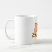 Schattig Capybara Coder Koffie Laptop Design Koffiemok (Links)