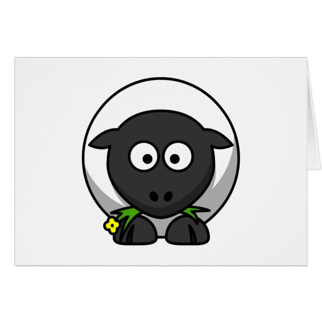 Schattig Cartoon Lam (Voorkant Horizontaal)
