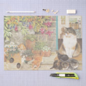 SCHATTIG CAT-PAINED WEEFSELPAPIER TISSUEPAPIER (Craft)